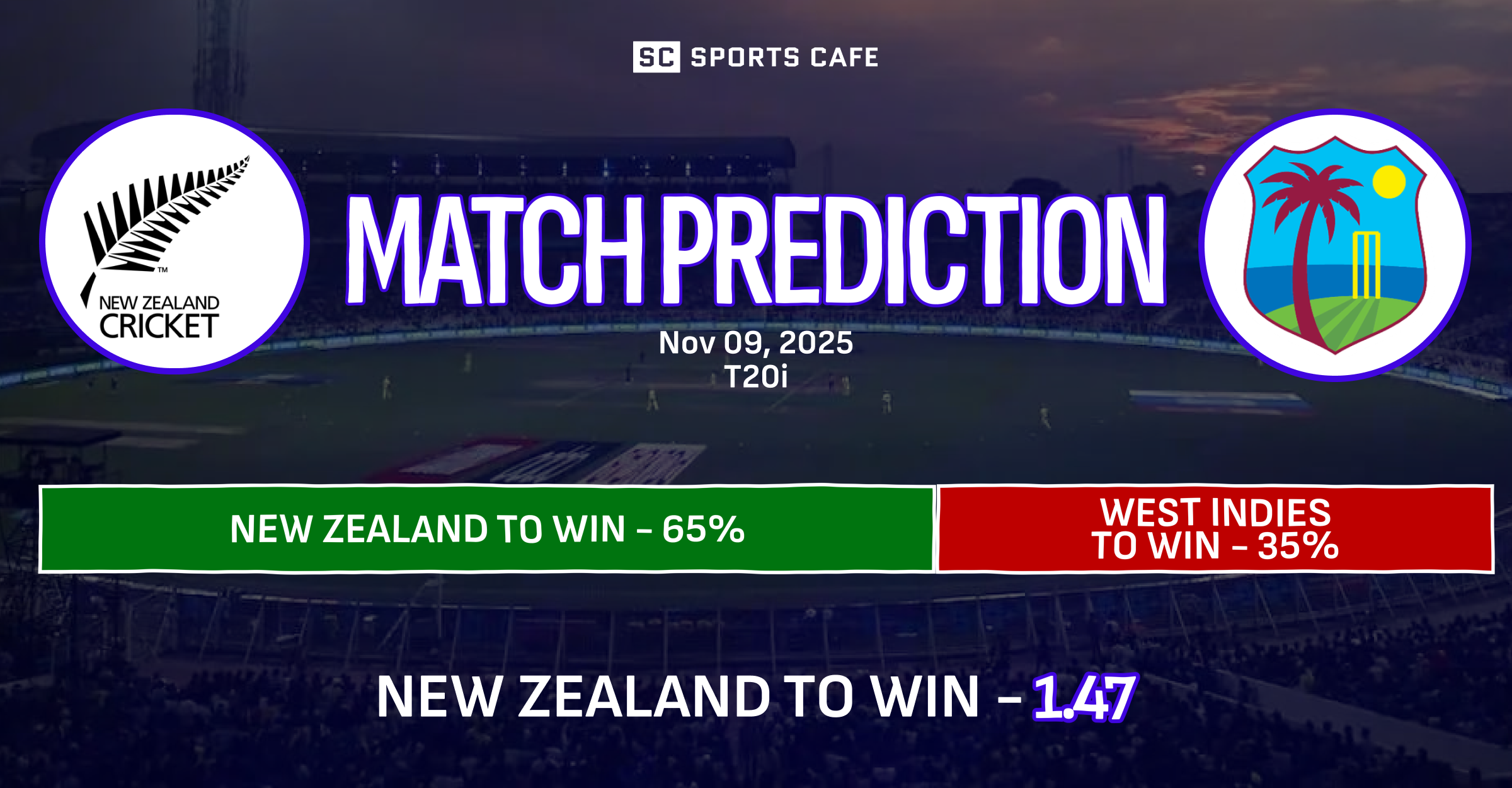 New Zealand vs West Indies